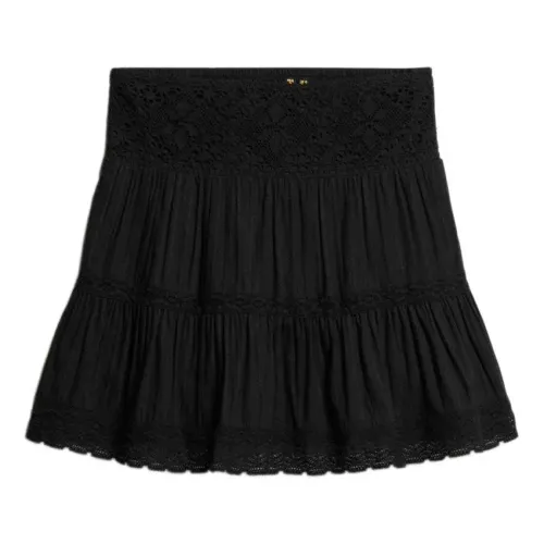슈퍼드라이 Ibiza Lace Mix 짧은 스커트 141663295