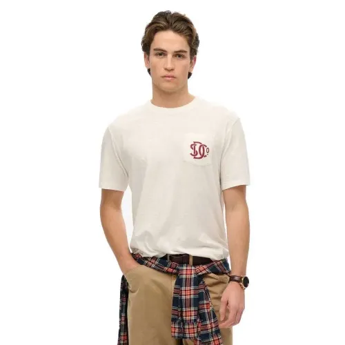 슈퍼드라이 Merchant 그래픽 반팔 티셔츠 141663392