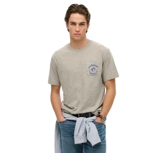 슈퍼드라이 Merchant 그래픽 반팔 티셔츠 141663395