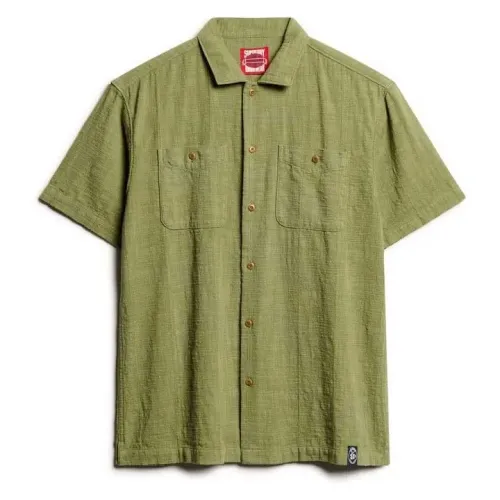 슈퍼드라이 Merchant Textured 반팔 셔츠 141663423