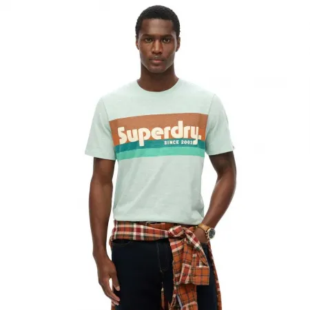 슈퍼드라이 Terrain 로고 Stripe Relxed 반팔 티셔츠 141663661