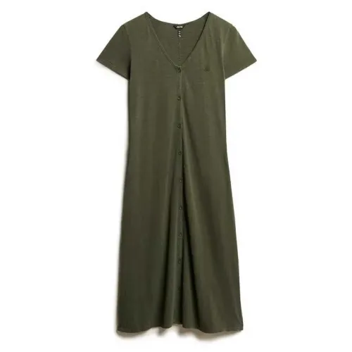 슈퍼드라이 Thru Jersey 반팔 미디 원피스 141663664