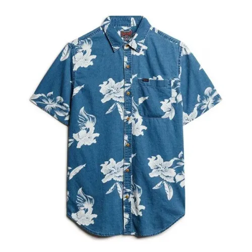 슈퍼드라이 빈티지 Loom 반팔 셔츠 141663771