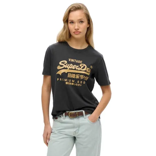 슈퍼드라이 Vl Metallic Relaxed 반팔 티셔츠 141663793