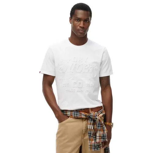 슈퍼드라이 Workwear Em보스ed Relaxed 반팔 티셔츠 141663841