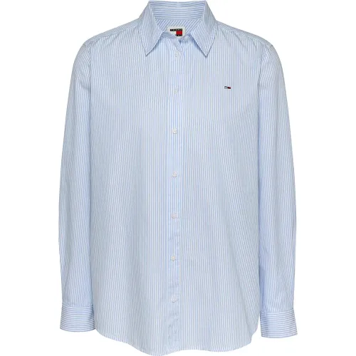 타미힐피거 에센셜 Relaxed Fit 긴팔 셔츠 141674596