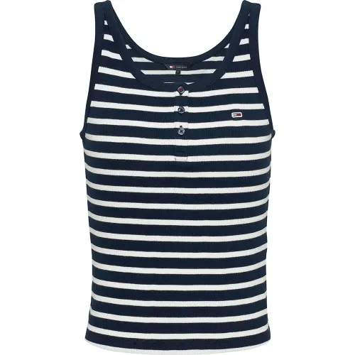 타미힐피거 Button 나시 티셔츠 141679313