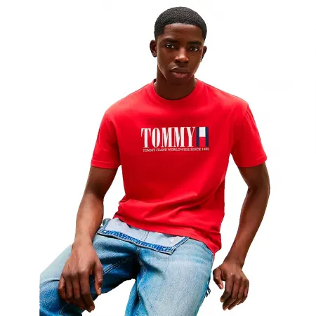 타미힐피거 DNA Flag Regular Fit 반팔 티셔츠 141785862