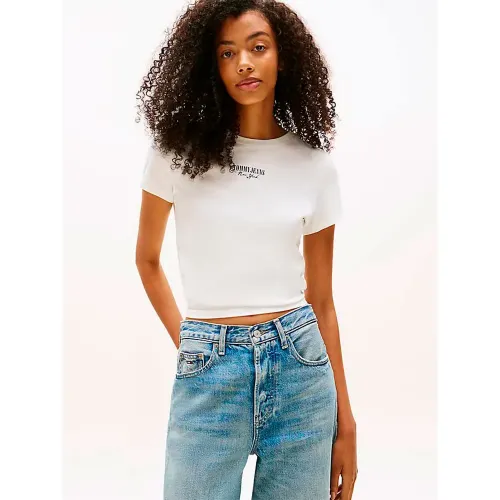 타미힐피거 에센셜 Logo2 Slim Fit 반팔 티셔츠 141785871