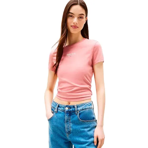 타미힐피거 에센셜 Logo2 Slim Fit 반팔 티셔츠 141785872