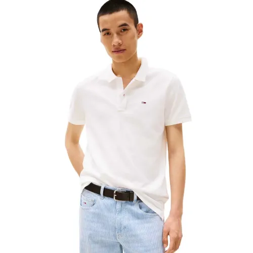 타미힐피거 Placket Slim Fit 반팔 폴로 셔츠 141785889