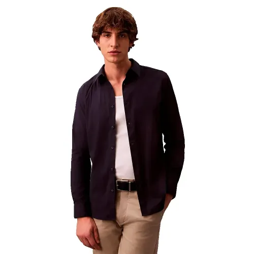 캘빈클라인 Solid Stretch Slim Fit 긴팔 셔츠 141794951