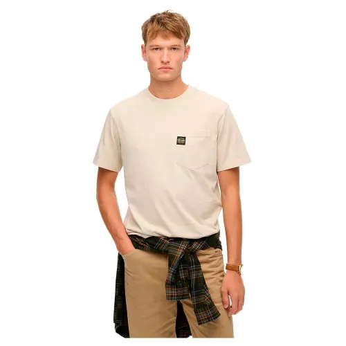 슈퍼드라이 Contrast Stitch Pocket 반팔 티셔츠 141844979