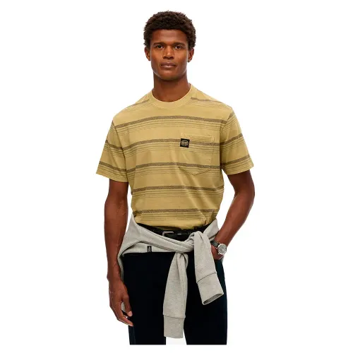 슈퍼드라이 Contrast Stripe 반팔 티셔츠 141844982