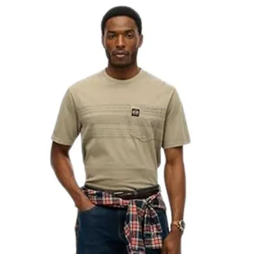 슈퍼드라이 Contrast Stripe 반팔 티셔츠 141844983