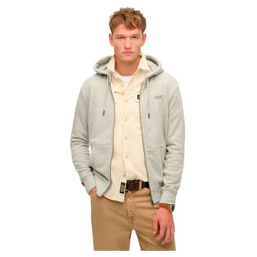 슈퍼드라이 에센셜 Logo 풀지퍼 스웨터 141845032