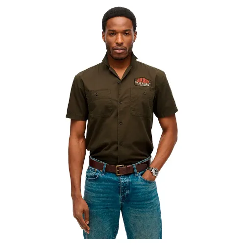 슈퍼드라이 Mechanic 반팔 셔츠 141845087