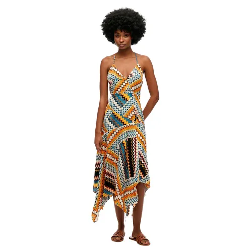 슈퍼드라이 Premium Hanky 짧은 원피스 141845126