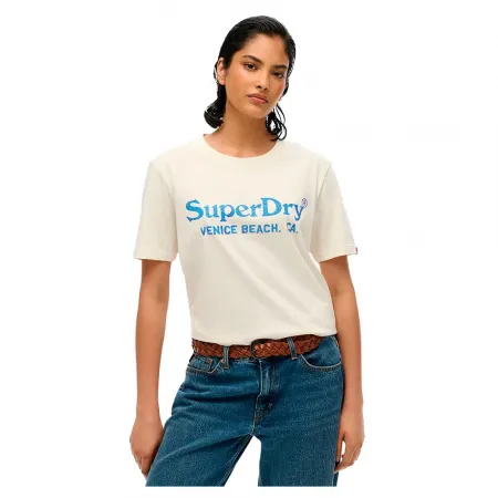 슈퍼드라이 Venue Metallic Relaxed Fit 반팔 티셔츠 141845166