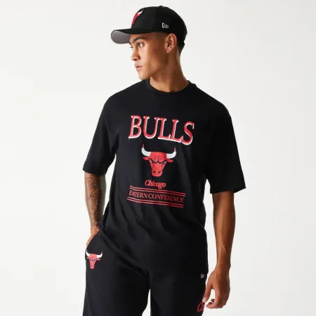 뉴에라 NBA Chicago Bulls Team Graphic Oversize 반팔 티셔츠 141848968