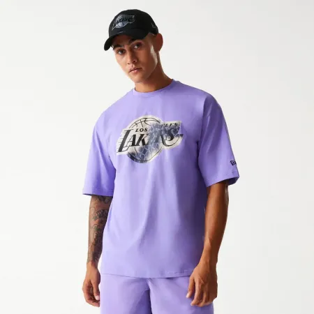 뉴에라 NBA Los Angeles Lakers Infill Oversize 반팔 티셔츠 141848975