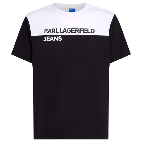 KARL LAGERFELD JEANS Reg Blocked 반팔 티셔츠 141851874