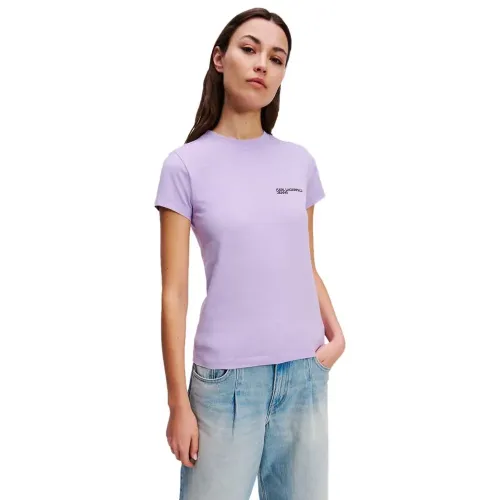 KARL LAGERFELD JEANS Slim 반팔 티셔츠 141851905