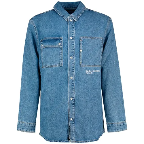 KARL LAGERFELD JEANS Utility 데님 오버셔츠 141851909