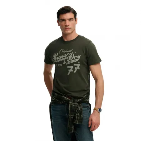 슈퍼드라이 레더 & Boot Co Script 티셔츠 141896817