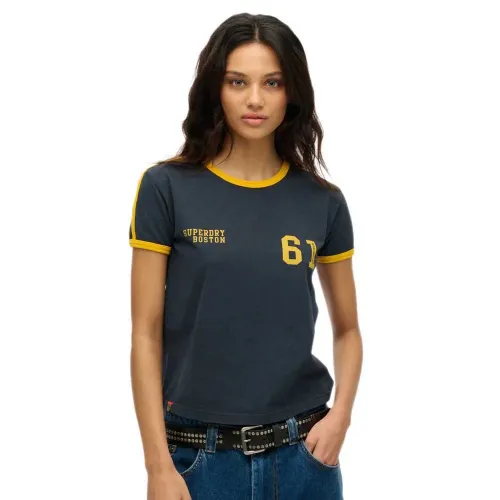 슈퍼드라이 Atheltic 에센셜 반팔 티셔츠 141962114