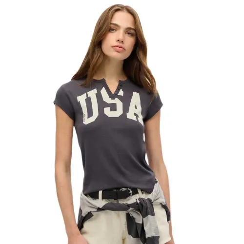 슈퍼드라이 Athletic ESS Notch 반팔 티셔츠 141962118