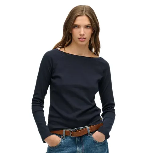 슈퍼드라이 Bardot 긴팔 티셔츠 141962157