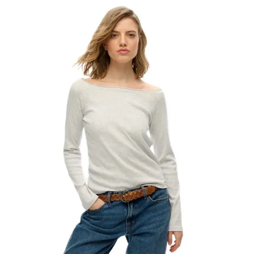 슈퍼드라이 Bardot 긴팔 티셔츠 141962158