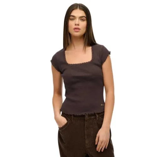 슈퍼드라이 에센셜 Square 반팔 티셔츠 141962263