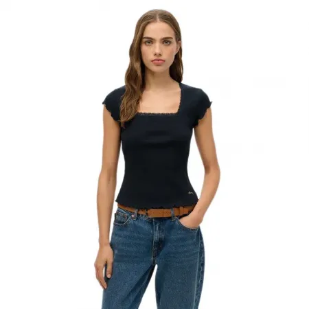 슈퍼드라이 에센셜 Square 반팔 티셔츠 141962264