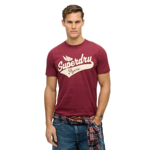 슈퍼드라이 Flyers Script 반팔 티셔츠 141962279