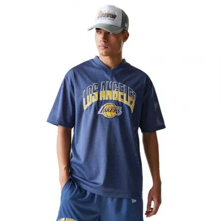 뉴에라 NBA Arch Mesh LA 레이커스 반팔 티셔츠 142038985