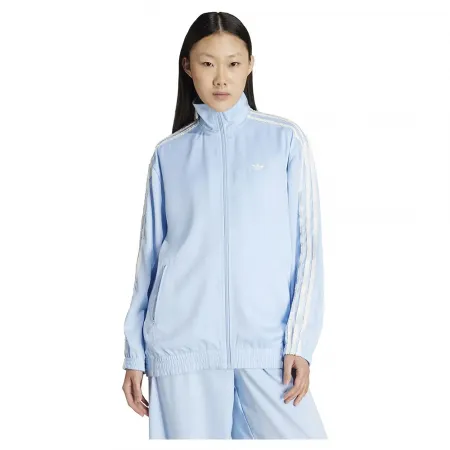 아디다스 Satin Firebird Ruffle 3 Stripes 풀지퍼 스웨터 142096889