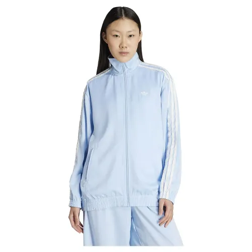 아디다스 Satin Firebird Ruffle 3 Stripes 풀지퍼 스웨터 142096889