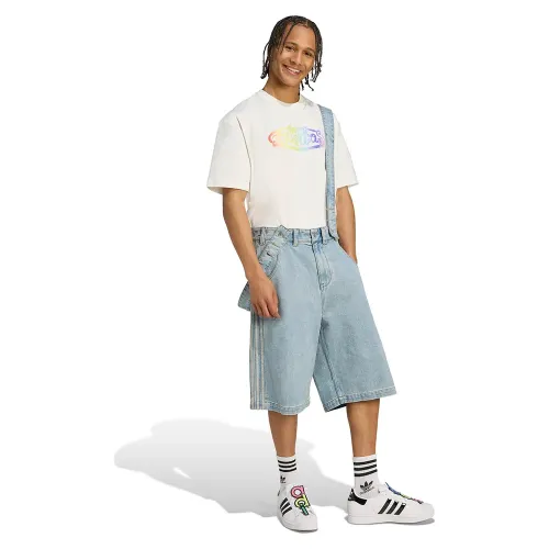 아디다스 X Jeremy Scott Pride 데님 Dungaree 바지 142097382