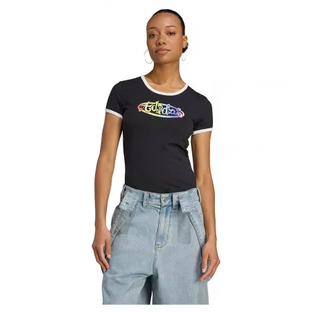 아디다스 X Jeremy Scott Pride 그래픽 Slim 반팔 티셔츠 142097393