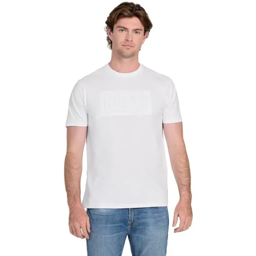 게스 Basic Gueem보스ed Logo 반팔 티셔츠 142111876