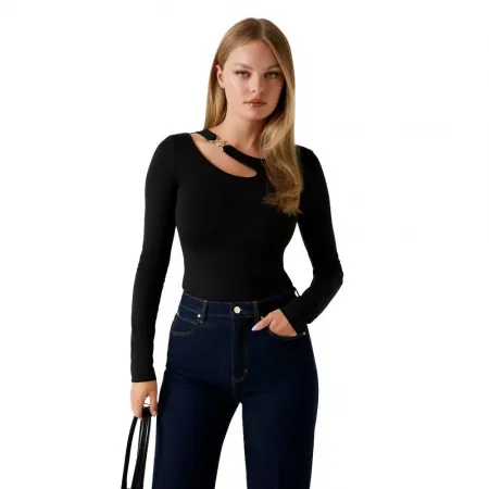 게스 Eleanor Buckle 긴팔 티셔츠 142111944