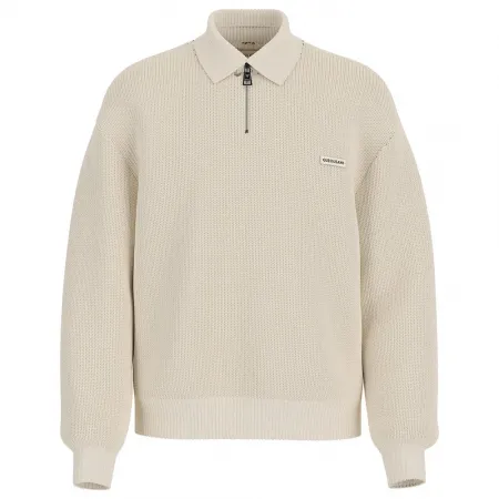게스 Collar 하프 지퍼 스웨터 142112201