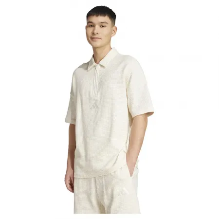 아디다스 All SZN Waffle Knit Half-Zip 반팔 폴로 셔츠 142116761