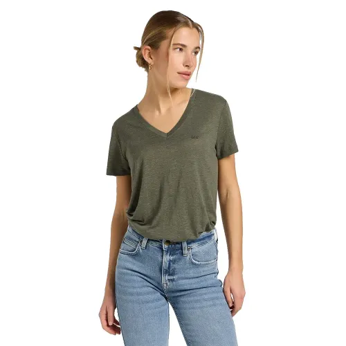 LEE 112370954 반팔 V넥 티셔츠 142121828