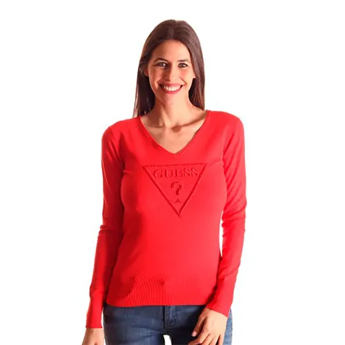 게스 W91R67 긴팔 V넥 티셔츠 142128794