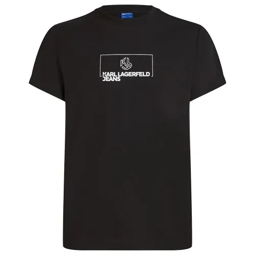 KARL LAGERFELD JEANS Outline Logo Slim Fit 티셔츠 142144902