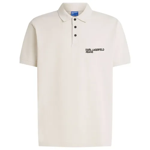 KARL LAGERFELD JEANS Regular Pique 반팔 폴로 셔츠 142144910