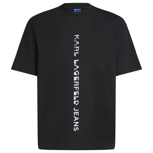 KARL LAGERFELD JEANS Vertical Logo Regular Fit 티셔츠 142144919